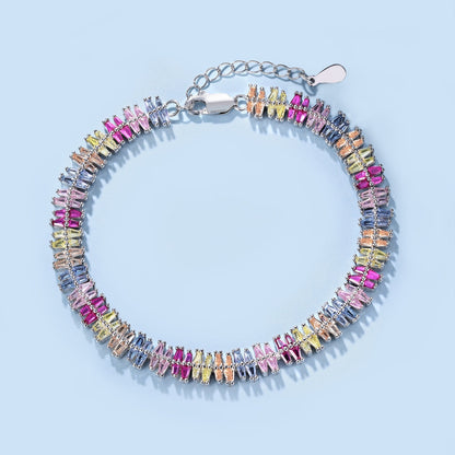 [baslovejewels]Funkelndes, exquisites Party-Armband mit mehreren Schliffarten