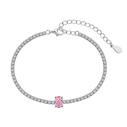 [baslovejewels]0.75カラットの絶妙なオーバルカットデイリーブレスレット