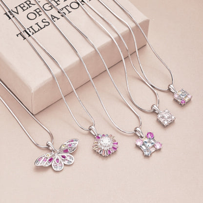[baslovejewels]Charmante bunte Blumenhalskette