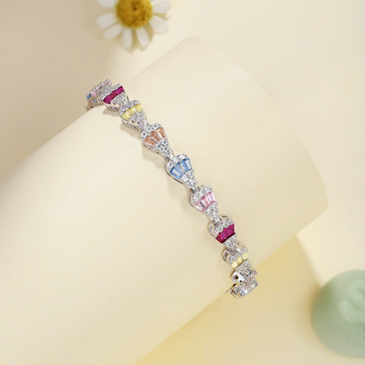 [baslovejewels] Strahlendes Armband in Tropfenform für jeden Tag