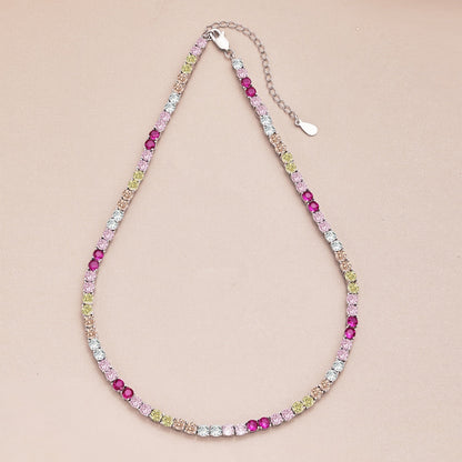 [baslovejewels]Zarte bunte Tenniskette