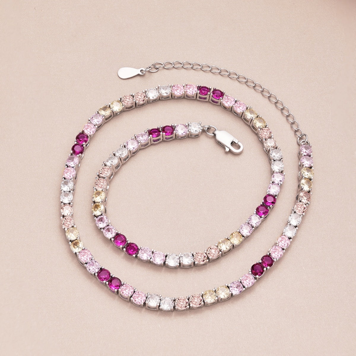 [baslovejewels]Zarte bunte Tenniskette