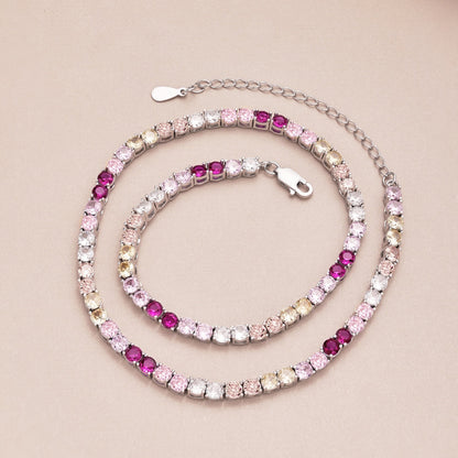 [baslovejewels]Zarte bunte Tenniskette