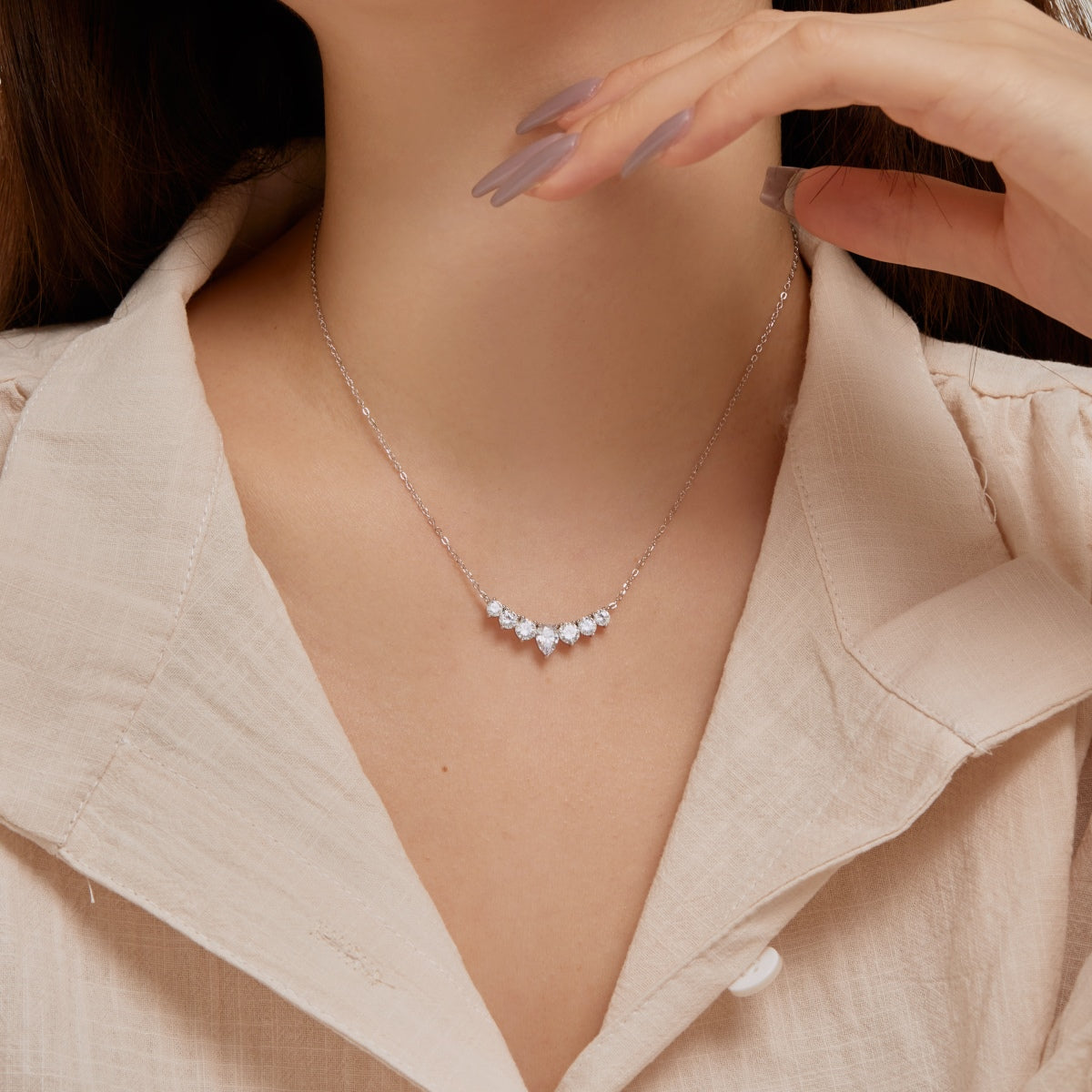 [baslovejewels]Zierliche bunte Herzkette