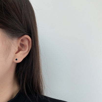 [baslovejewels]キラキラ輝くカラフルなラウンドシェイプイヤリング