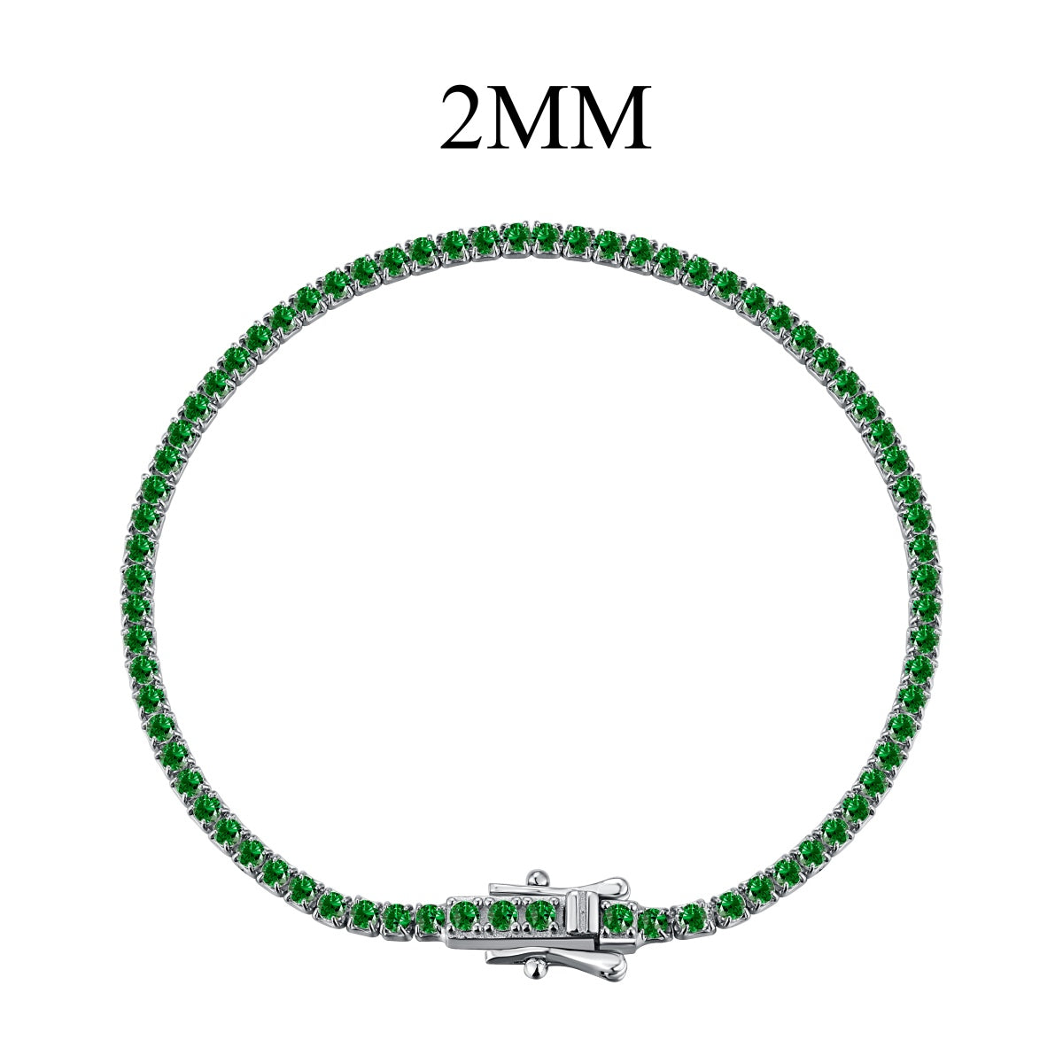 [baslovejewels] Strahlend buntes Party-Armband im Rundschliff