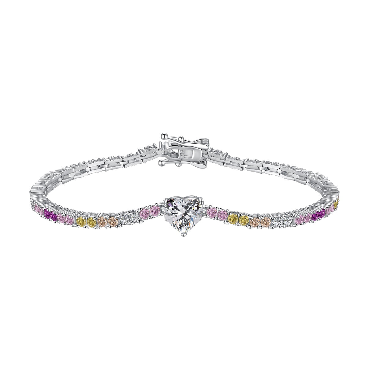 [baslovejewels]繊細でロマンチックなハート型恋人ブレスレット