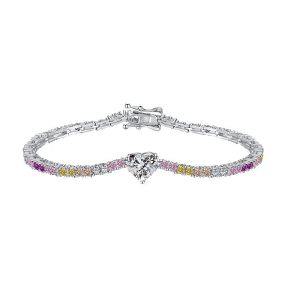 [baslovejewels]繊細でロマンチックなハート型恋人ブレスレット