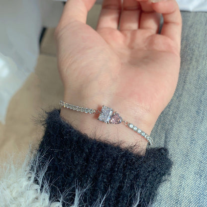 [baslovejewels]まばゆいばかりのユニークなマルチシェイプの恋人ブレスレット