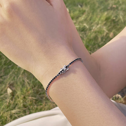 [baslovejewels] Strahlend buntes Party-Armband im Rundschliff