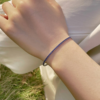 [baslovejewels] Strahlend buntes Party-Armband im Rundschliff