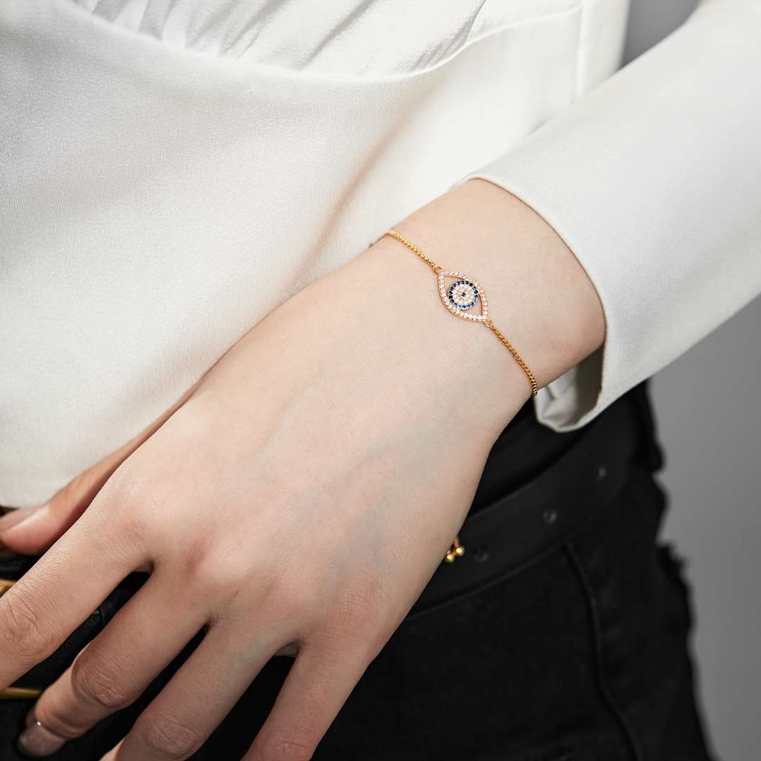 [baslovejewels]まばゆいアイシェイプネックレス
