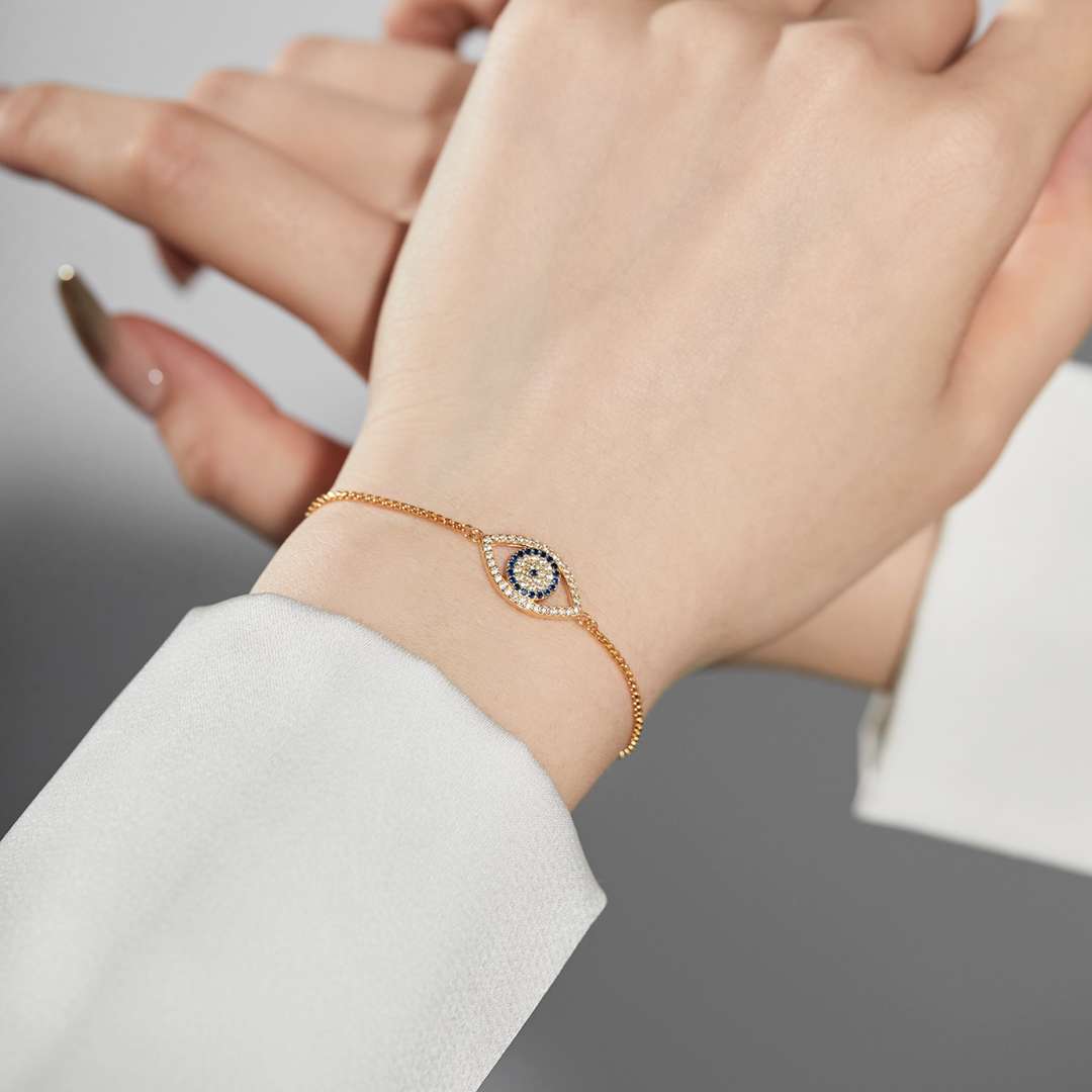 [baslovejewels]まばゆいアイシェイプネックレス
