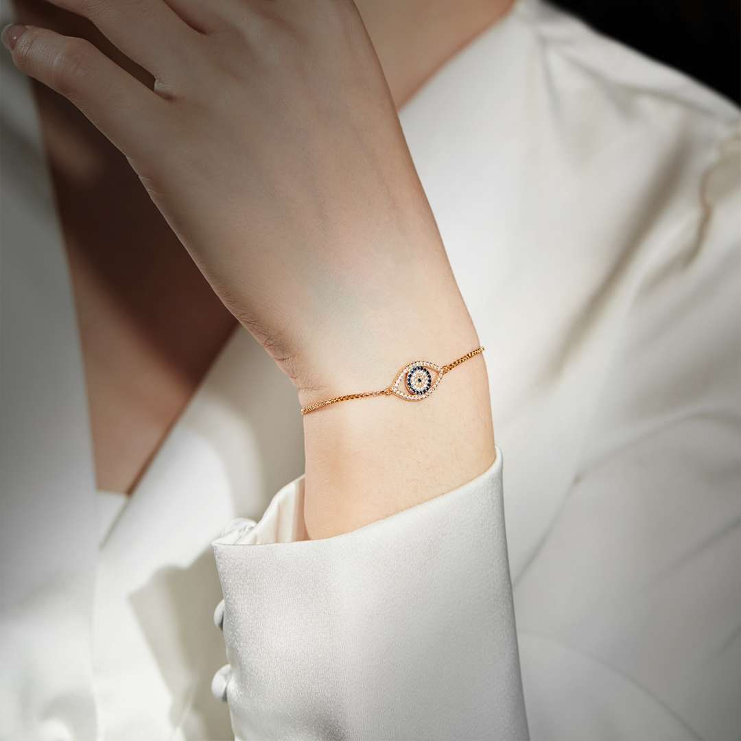 [baslovejewels]まばゆいアイシェイプネックレス