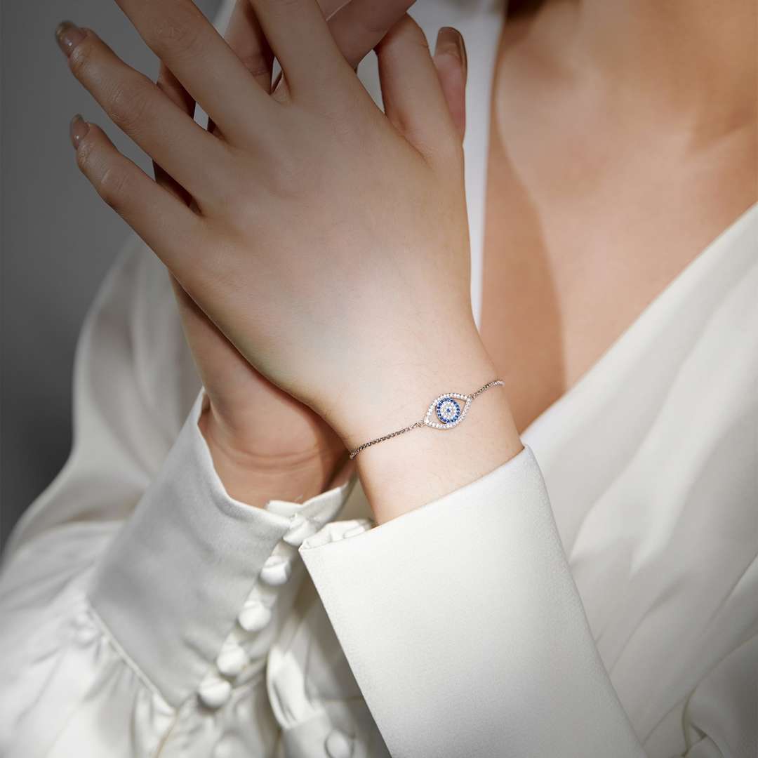 [baslovejewels]まばゆいアイシェイプネックレス