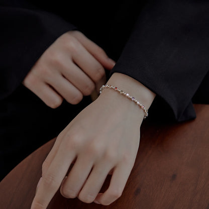[baslovejewels]Funkelndes, exquisites Party-Armband im Rundschliff
