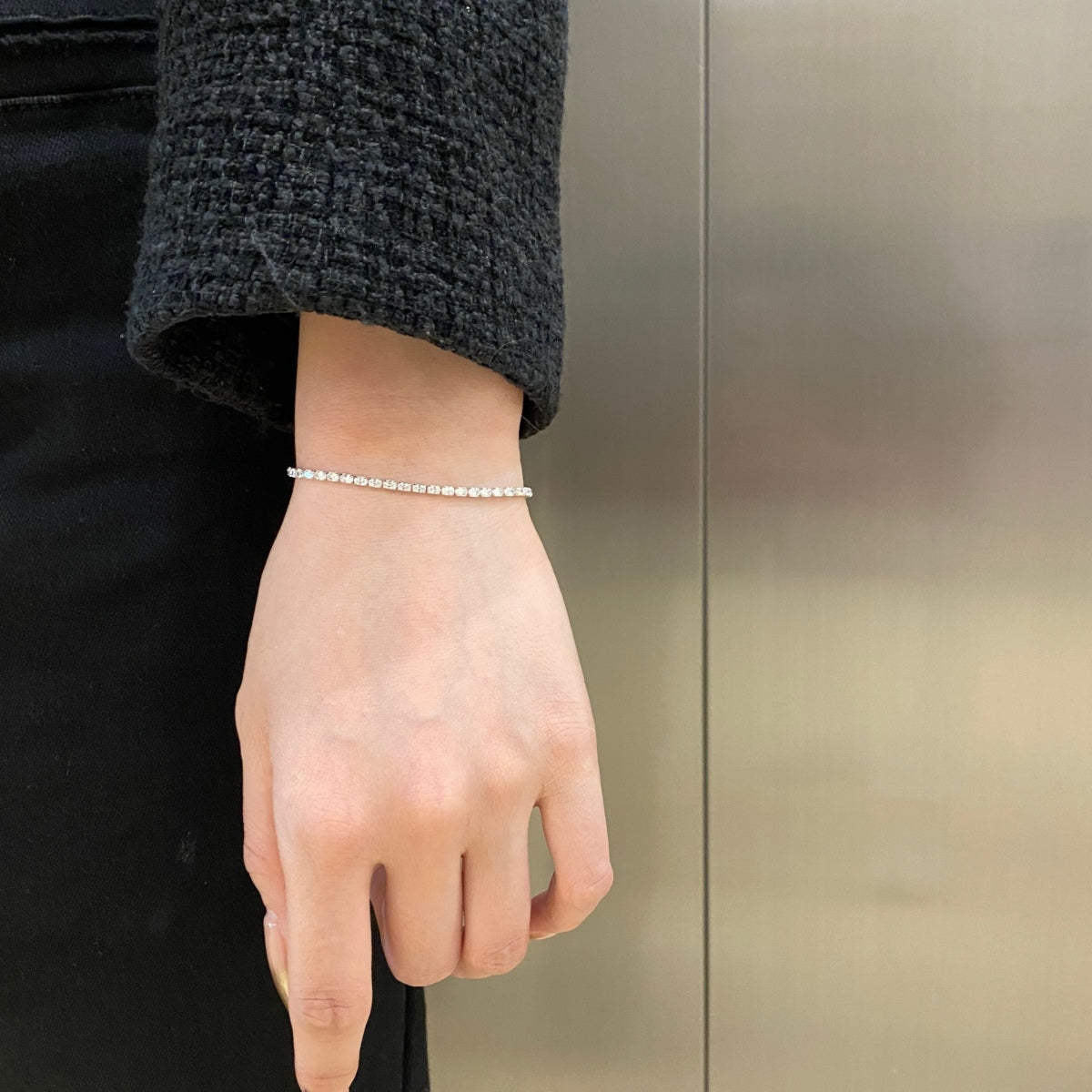 [baslovejewels]Elegantes Smaragdschliff-Tagesarmband