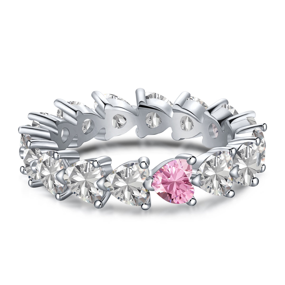 [baslovejewels]0,25 Karat Radiant Romance Herzschliff-Liebhaberring