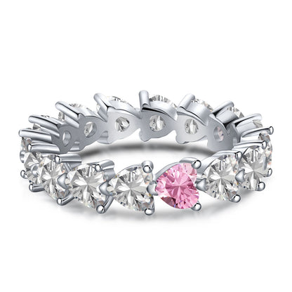 [baslovejewels]0,25 Karat Radiant Romance Herzschliff-Liebhaberring