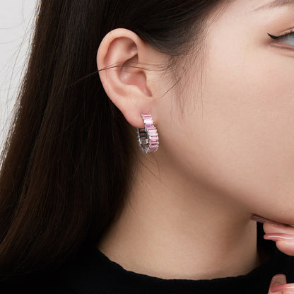 [baslovejewels] Strahlende Herz-Ohrringe mit Cut-Out