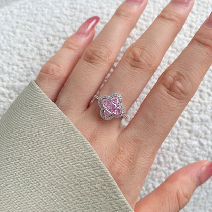 [baslovejewels]Luxuriöser Eternity-Bankettring in Blumenform