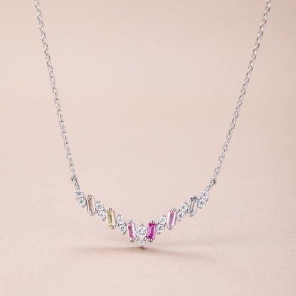 [baslovejewels]Schillernde Regenbogen-Halskette