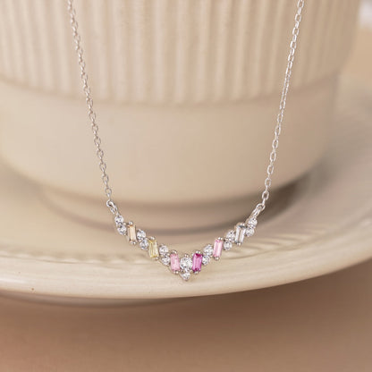 [baslovejewels]Schillernde Regenbogen-Halskette