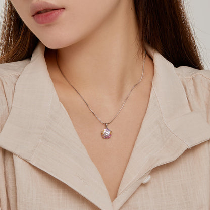 [baslovejewels]Charmante bunte Blumenhalskette