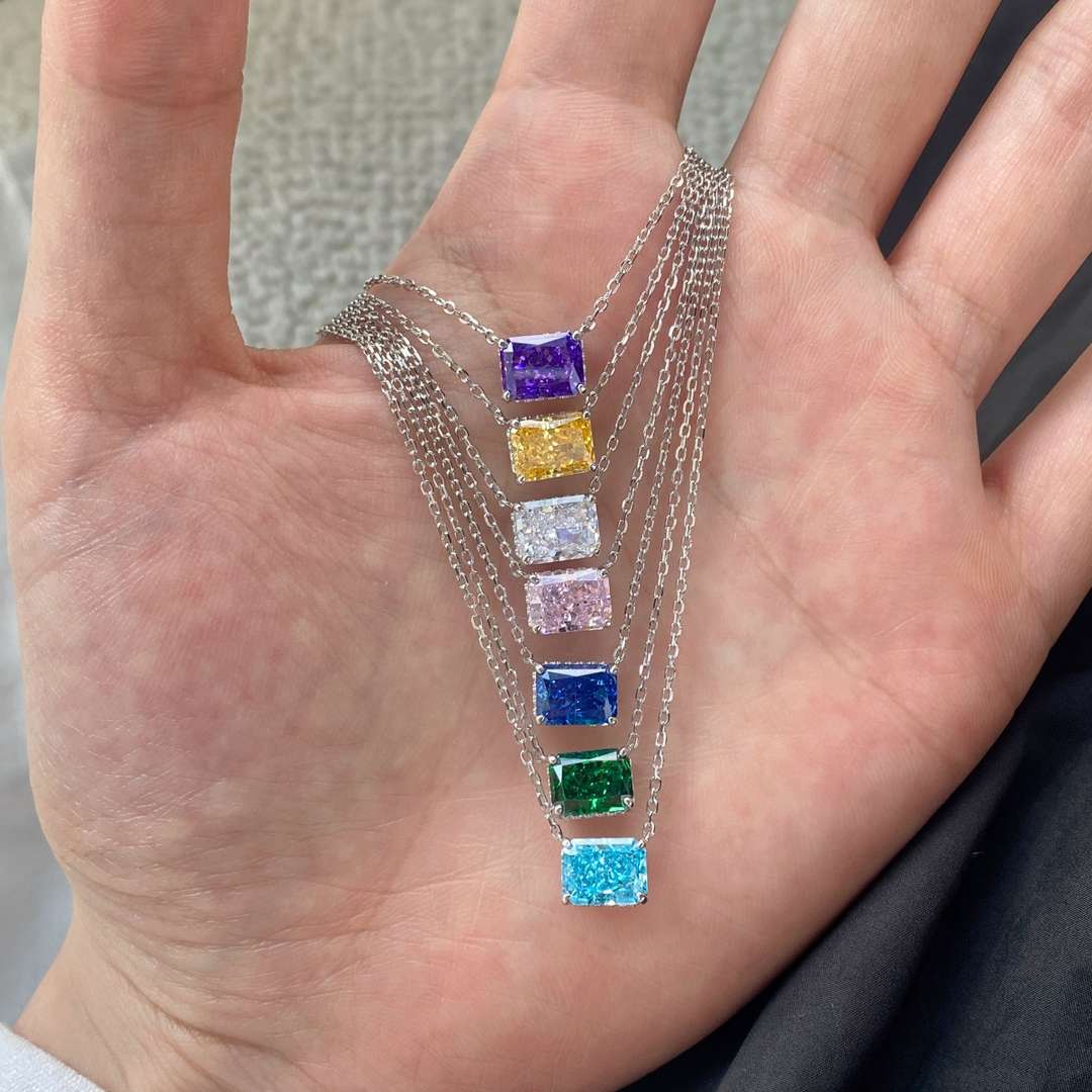 [baslovejewels]Luxuriöse quadratische Form bunt Necalack