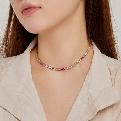 [baslovejewels]Zarte bunte Tenniskette