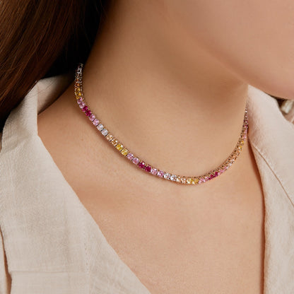 [baslovejewels]Zarte bunte Tenniskette