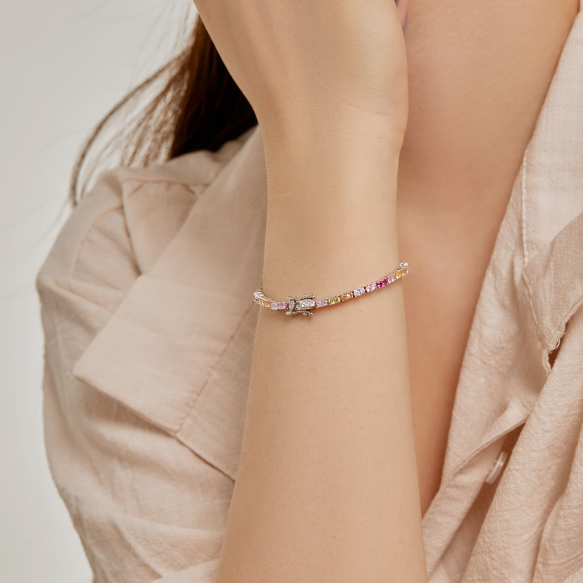 [baslovejewels]繊細でロマンチックなハート型恋人ブレスレット
