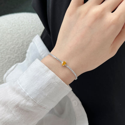 [baslovejewels]0.75カラットの絶妙なオーバルカットデイリーブレスレット