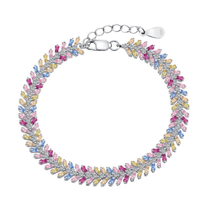 [baslovejewels]上品な輝きのエメラルドカットデイリーブレスレット