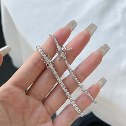 [baslovejewels]まばゆいばかりの絶妙なラウンドカットのデイリーブレスレット
