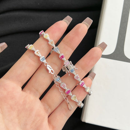 [baslovejewels] Strahlendes Armband in Tropfenform für jeden Tag