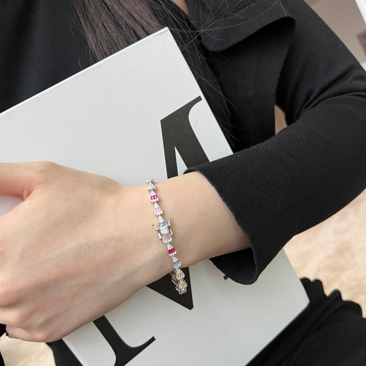 [baslovejewels] Strahlendes Armband in Tropfenform für jeden Tag