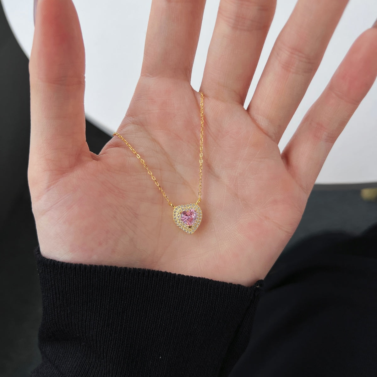 [baslovejewels]Exquisite Heart Shape Necklace