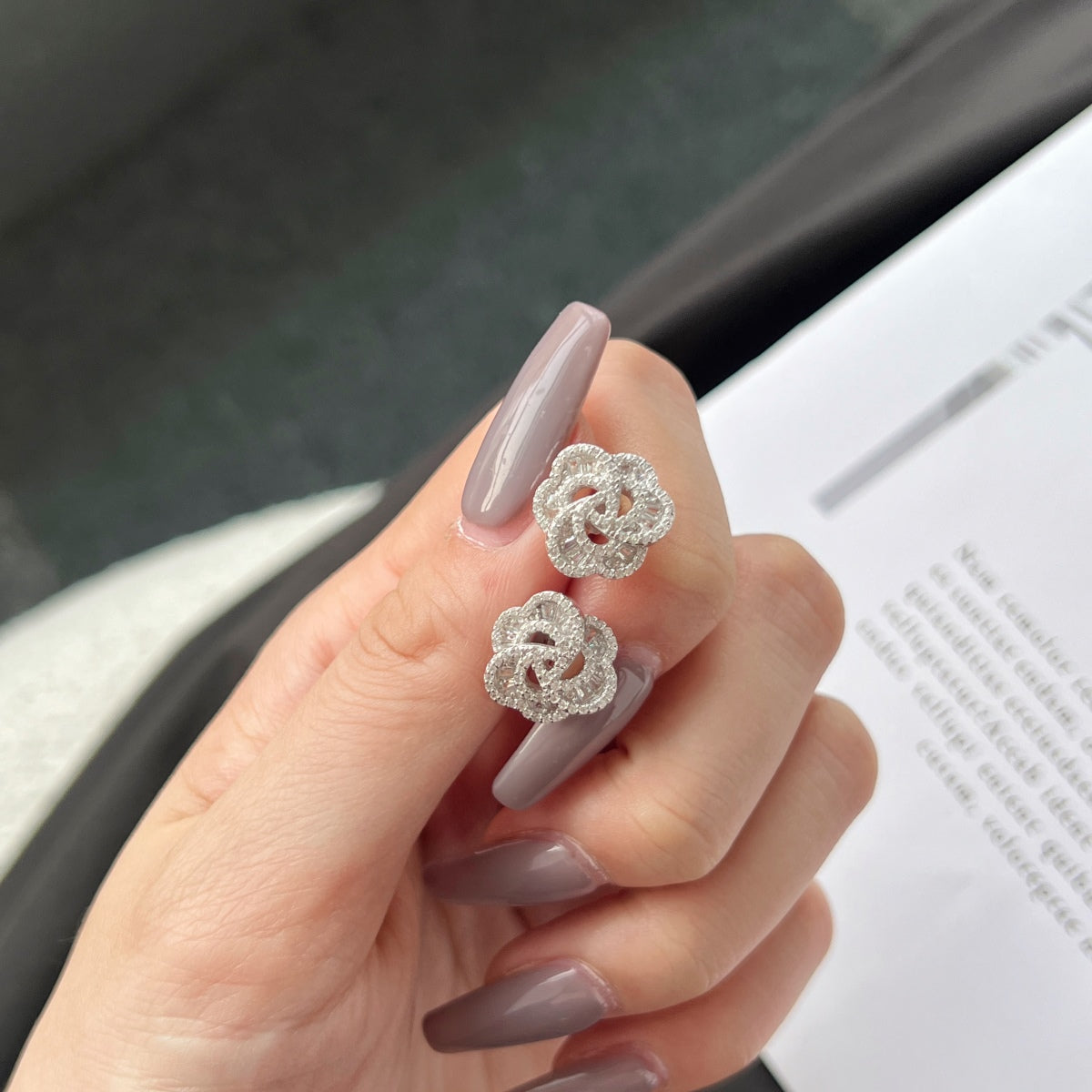 [baslovejewels]Exquisite Blumenform Tägliche Ohrringe