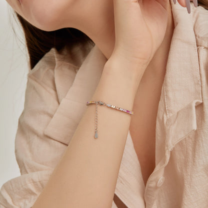 [baslovejewels]繊細でロマンチックなハート型恋人ブレスレット