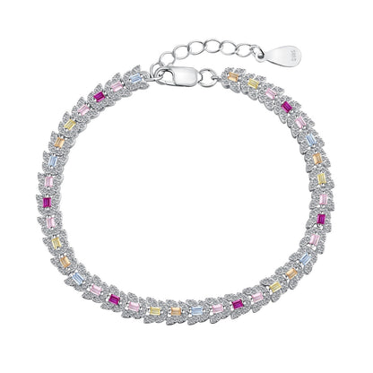 [baslovejewels]繊細でカラフルなマルチカットのデイリーブレスレット