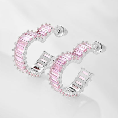 [baslovejewels] Strahlende Herz-Ohrringe mit Cut-Out