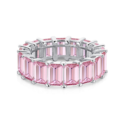 [baslovejewels]Eleganter Tennisring im Smaragdschliff, 0,75 Karat