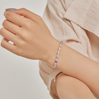 [baslovejewels]輝くカラフルなラウンドシェイプデイリーブレスレット