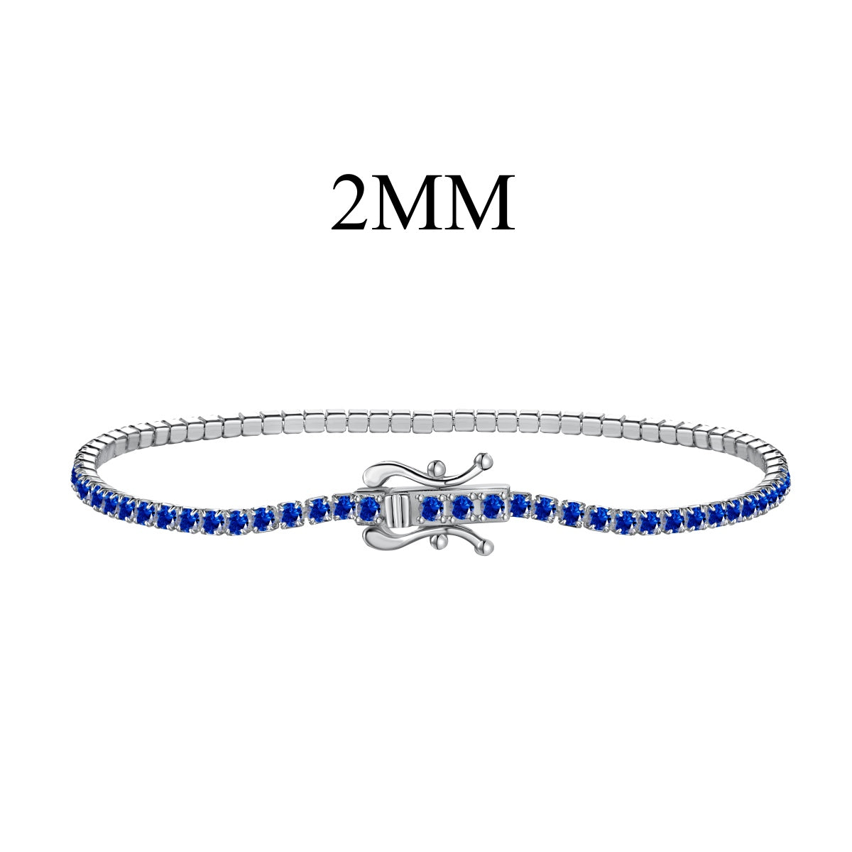 [baslovejewels] Strahlend buntes Party-Armband im Rundschliff
