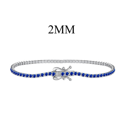 [baslovejewels] Strahlend buntes Party-Armband im Rundschliff
