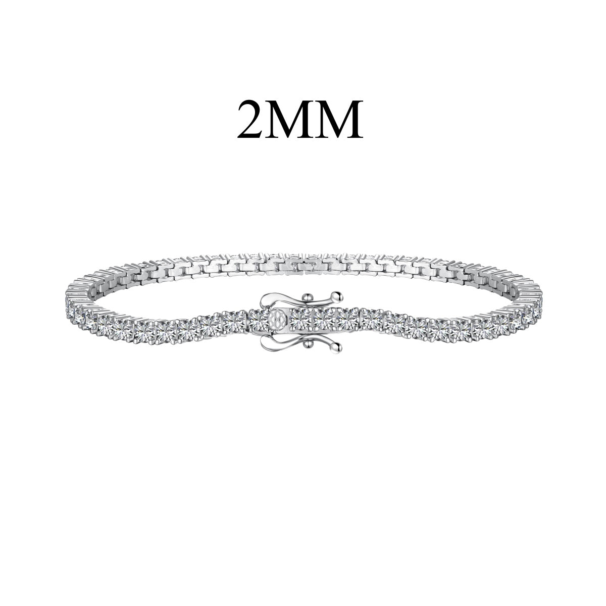 [baslovejewels]まばゆいばかりの絶妙なラウンドカットのデイリーブレスレット