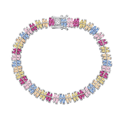 [baslovejewels]Funkelndes, exquisites Party-Armband mit mehreren Schliffarten
