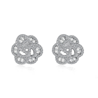 [baslovejewels]Exquisite Blumenform Tägliche Ohrringe