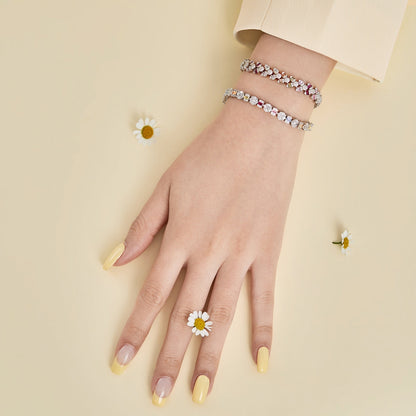 [baslovejewels]繊細で美しい花の形のデイリーブレスレット